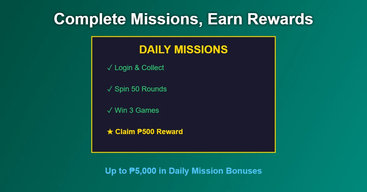 Phbuwenas Daily Missions: Earn Up To ₱5,000 Bonus