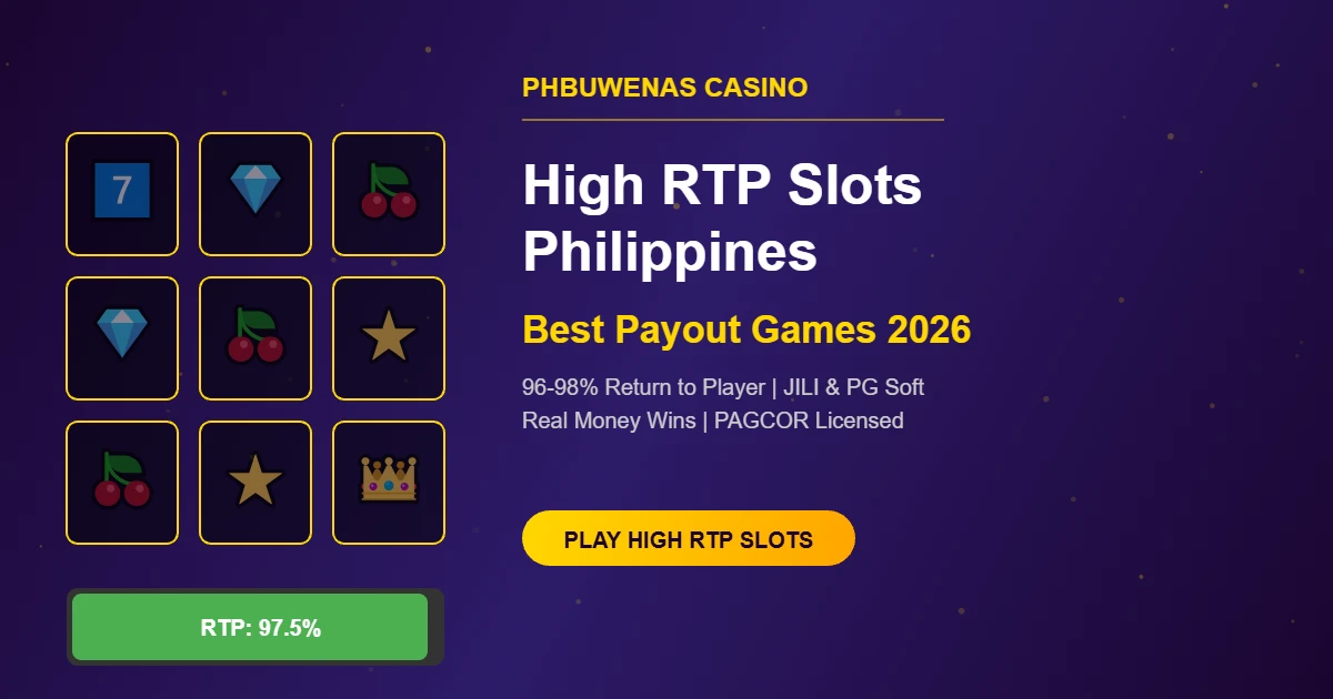 High RTP Slots Philippines 2026: Best Payout Games