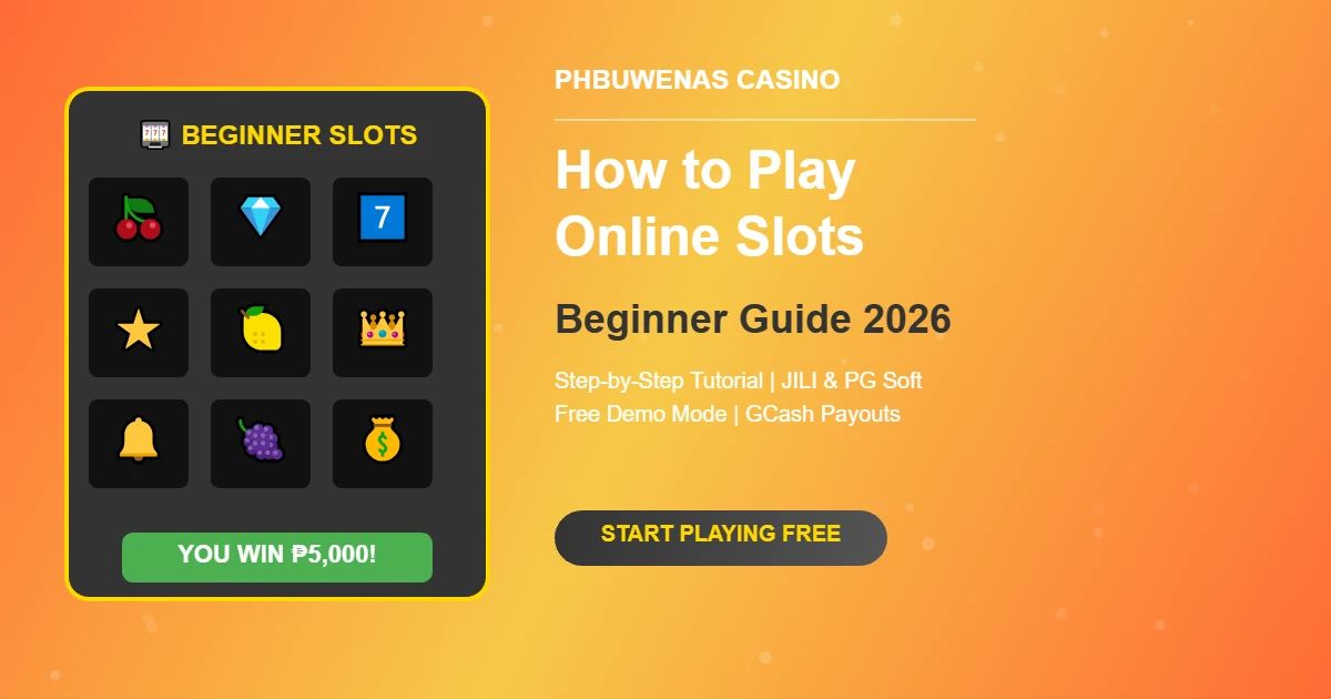 How to Play Online Slots Philippines: Beginner Guide