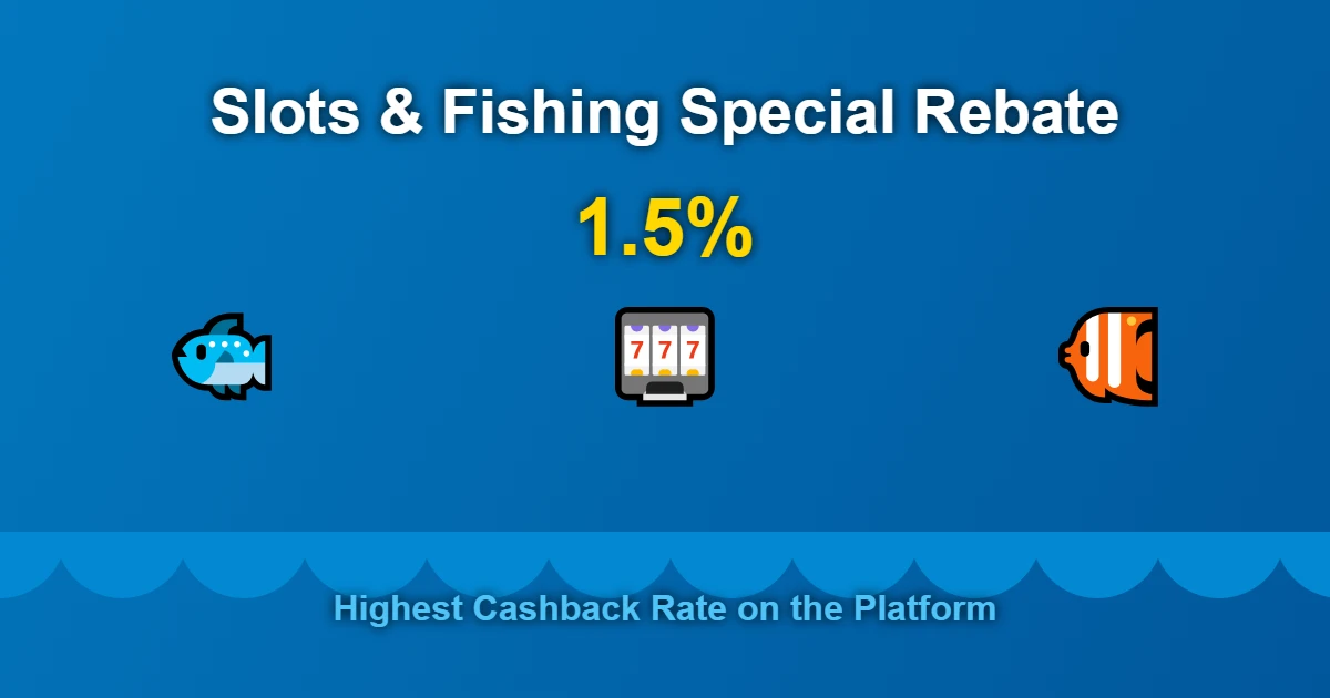 Phbuwenas Slot & Fishing 1.5% Daily Rebate
