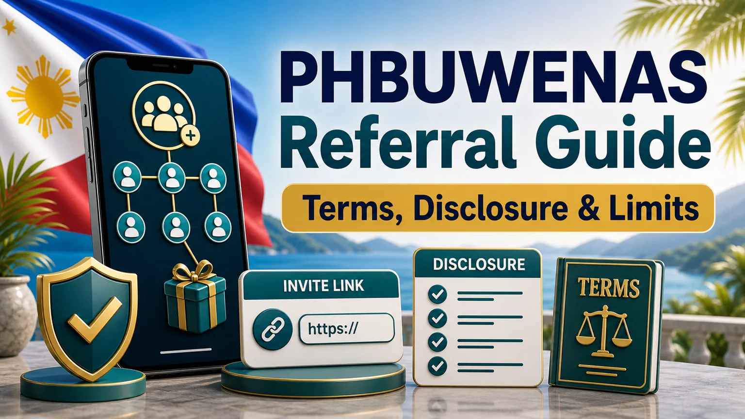 PHBUWENAS Referral Guide: Terms, Disclosure, and Responsible Invites