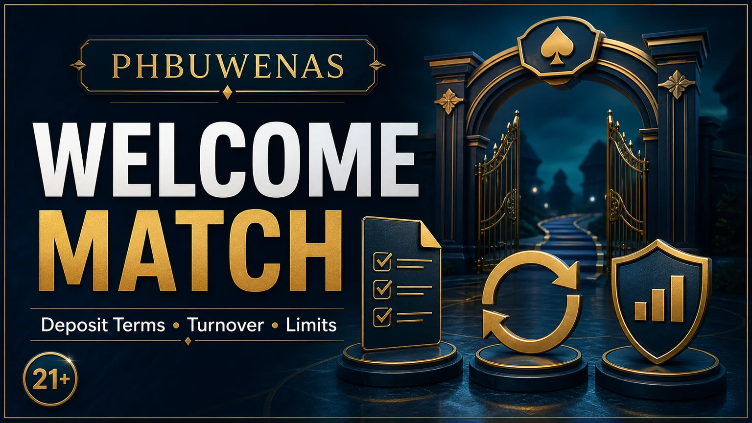 PHBUWENAS Welcome Match Guide: Deposit Terms, Turnover, and Limits