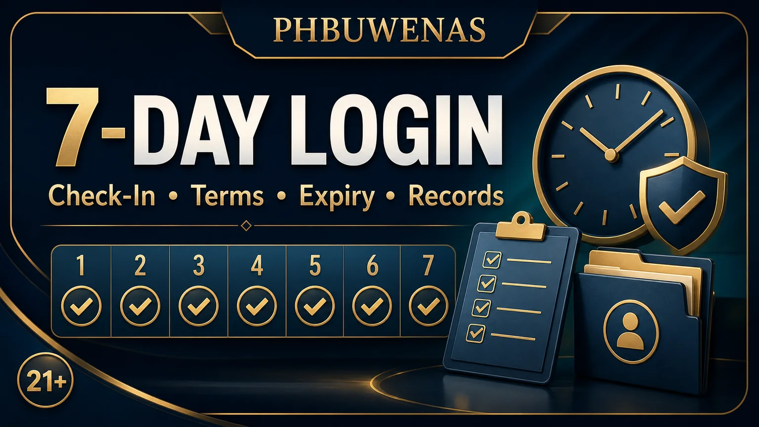 PHBUWENAS 7-Day Login Bonus Guide: Check-In Terms and Limits
