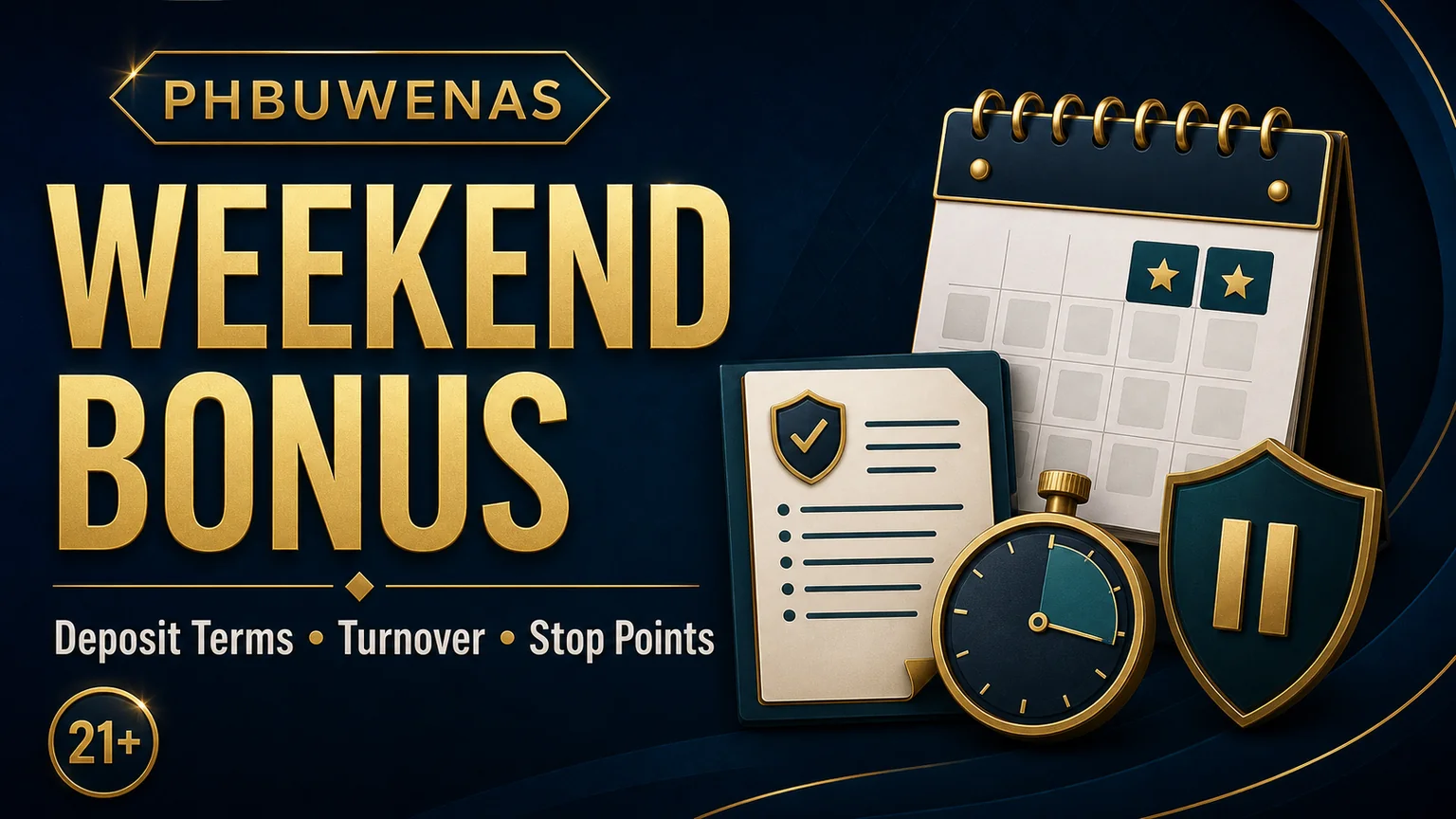 PHBUWENAS Weekend Bonus Guide: Deposit Match Terms and Stop Points