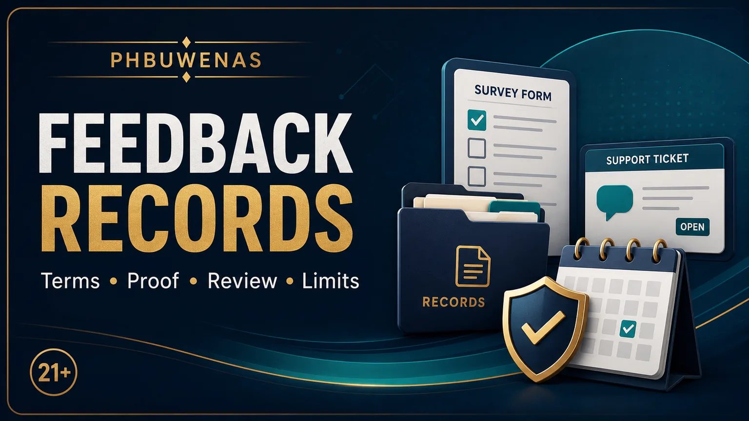 PHBUWENAS Feedback Reward Records: Terms, Proof, Review, and Limits